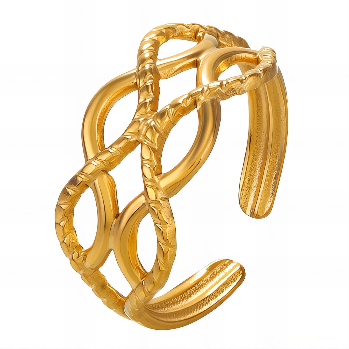18K gold plated Stainless steel finger ring