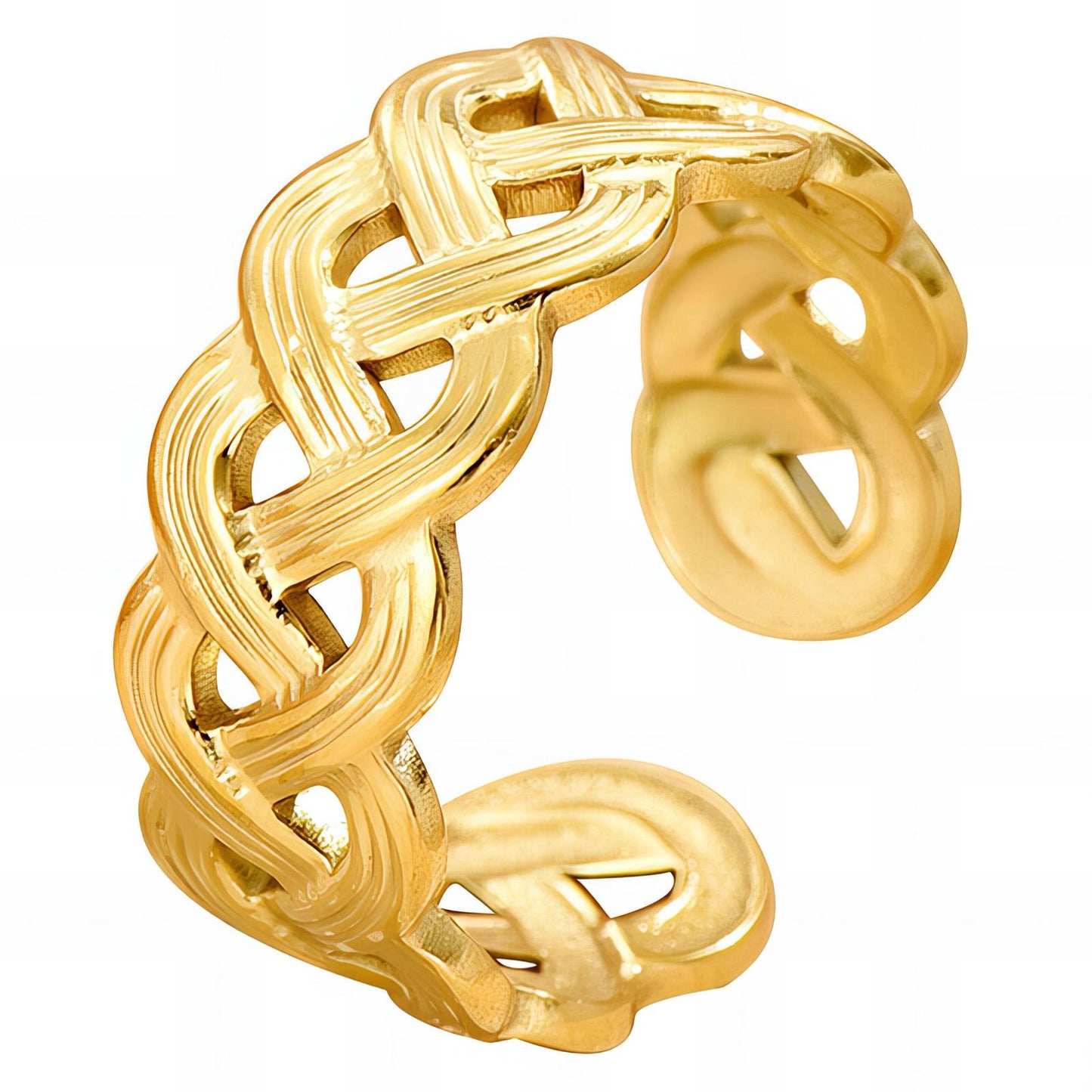 18K gold plated Stainless steel finger ring