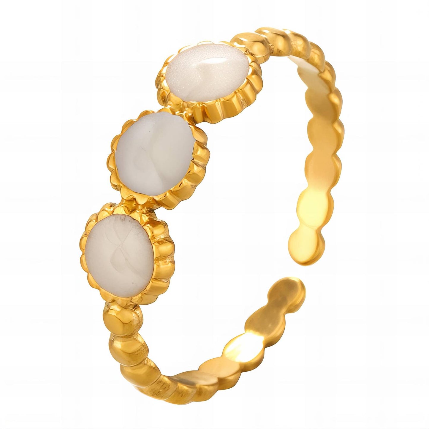 18K gold plated Stainless steel finger ring