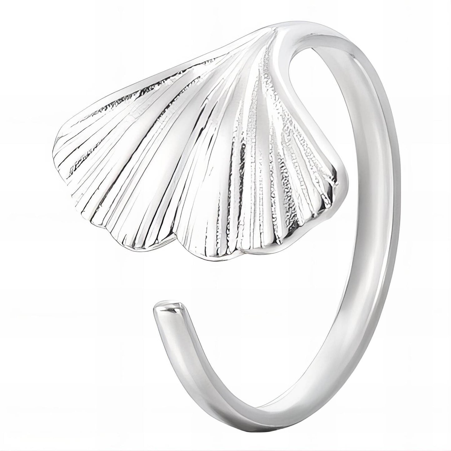 Stainless steel Seashells finger ring