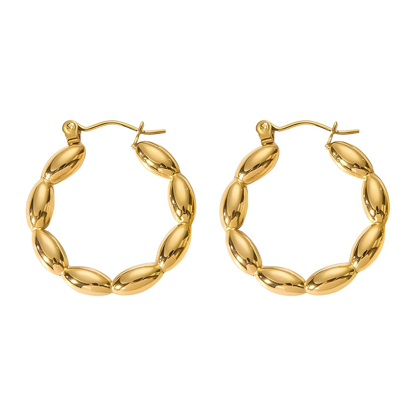 18K gold plated Stainless steel earrings