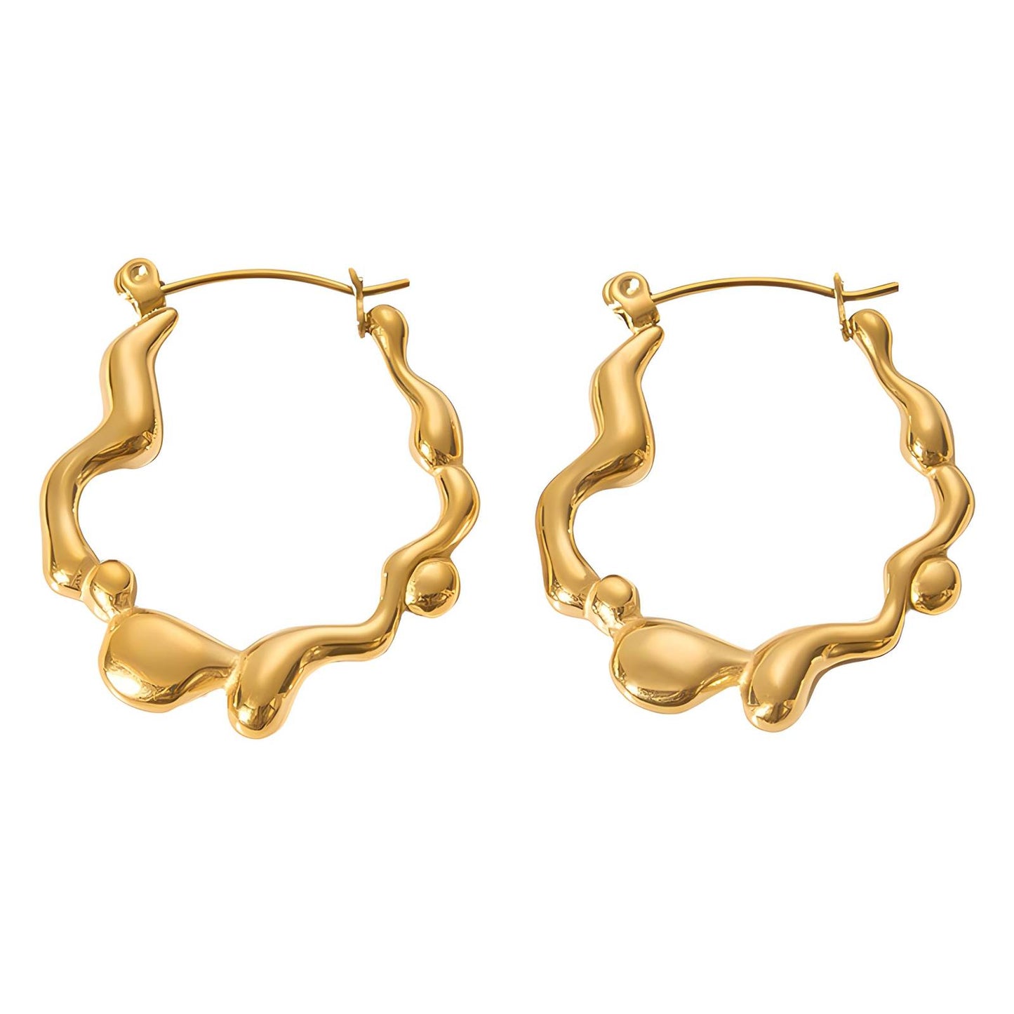 18K gold plated Stainless steel earrings