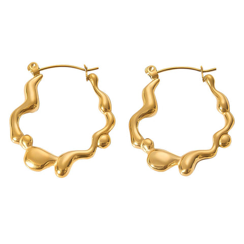 18K gold plated Stainless steel earrings