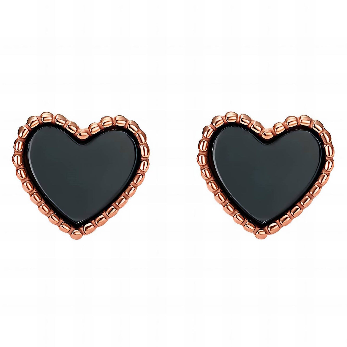 18K gold plated Stainless steel Hearts earrings