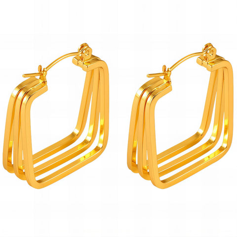 18K gold plated Stainless steel earrings