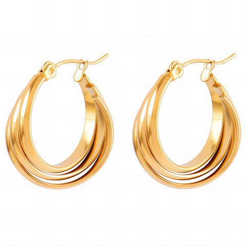 18K gold plated Stainless steel earrings