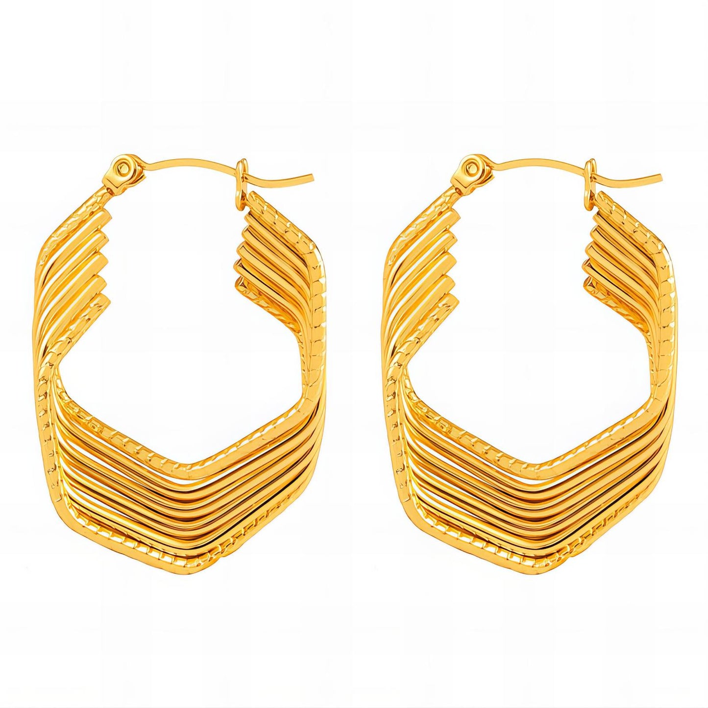 18K gold plated Stainless steel earrings