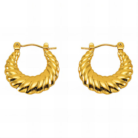 18K gold plated Stainless steel earrings