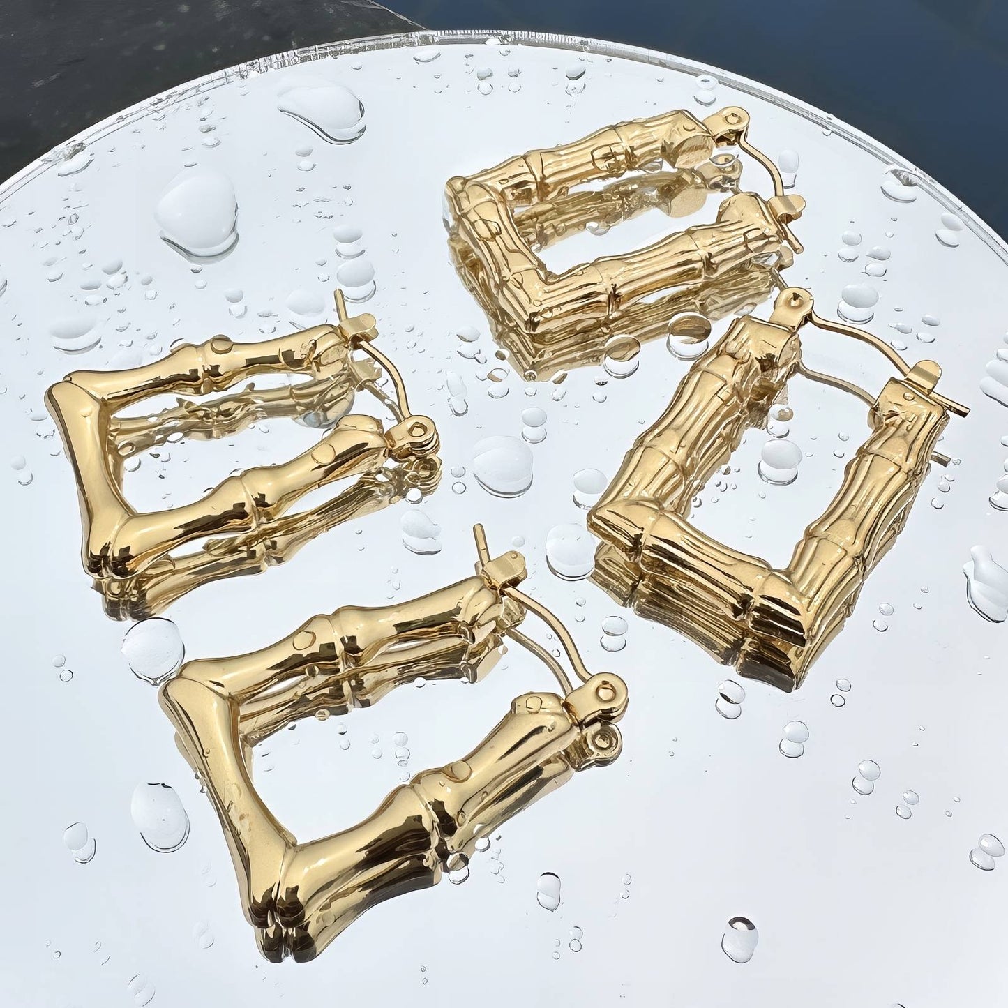 18K gold plated Stainless steel earrings