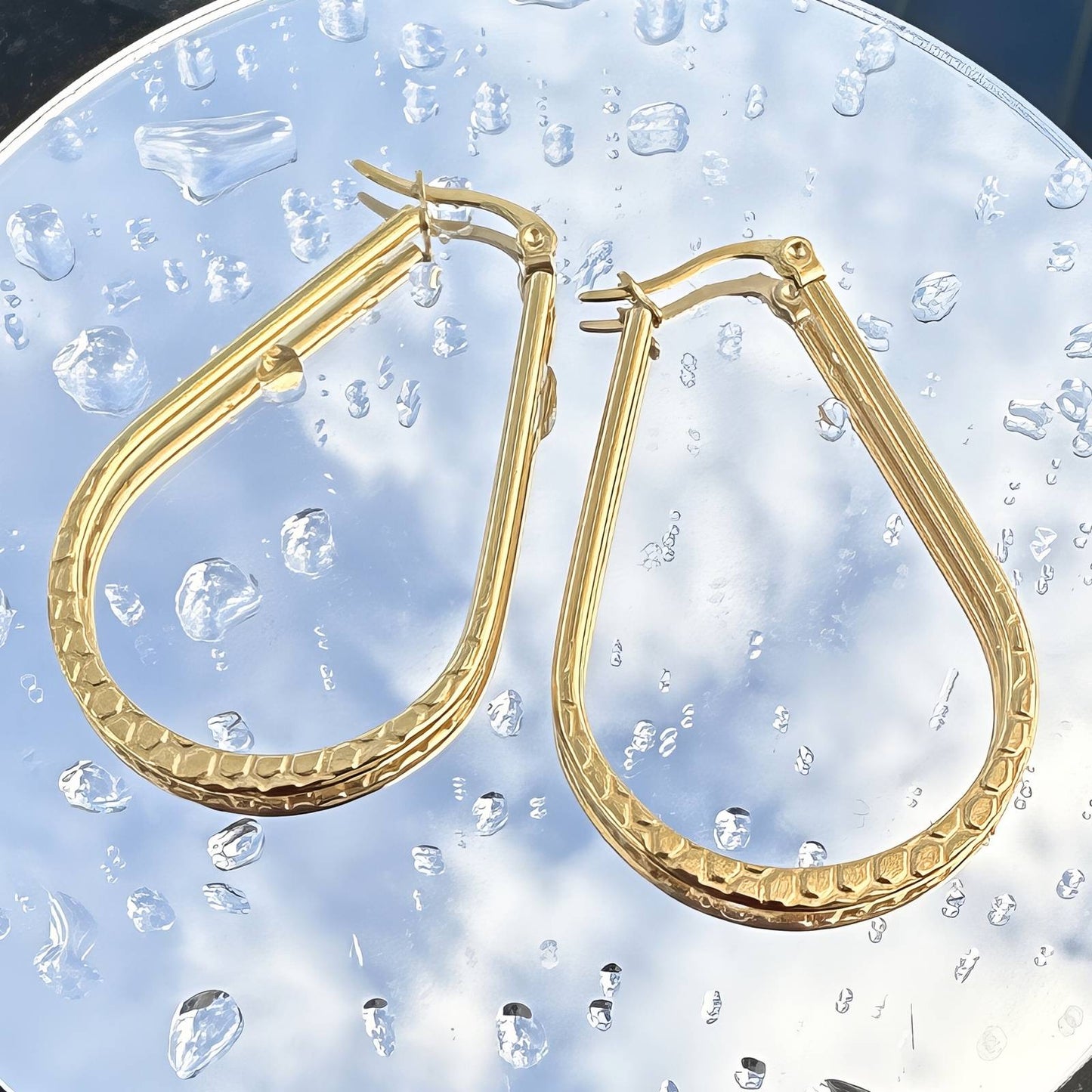 18K gold plated Stainless steel earrings