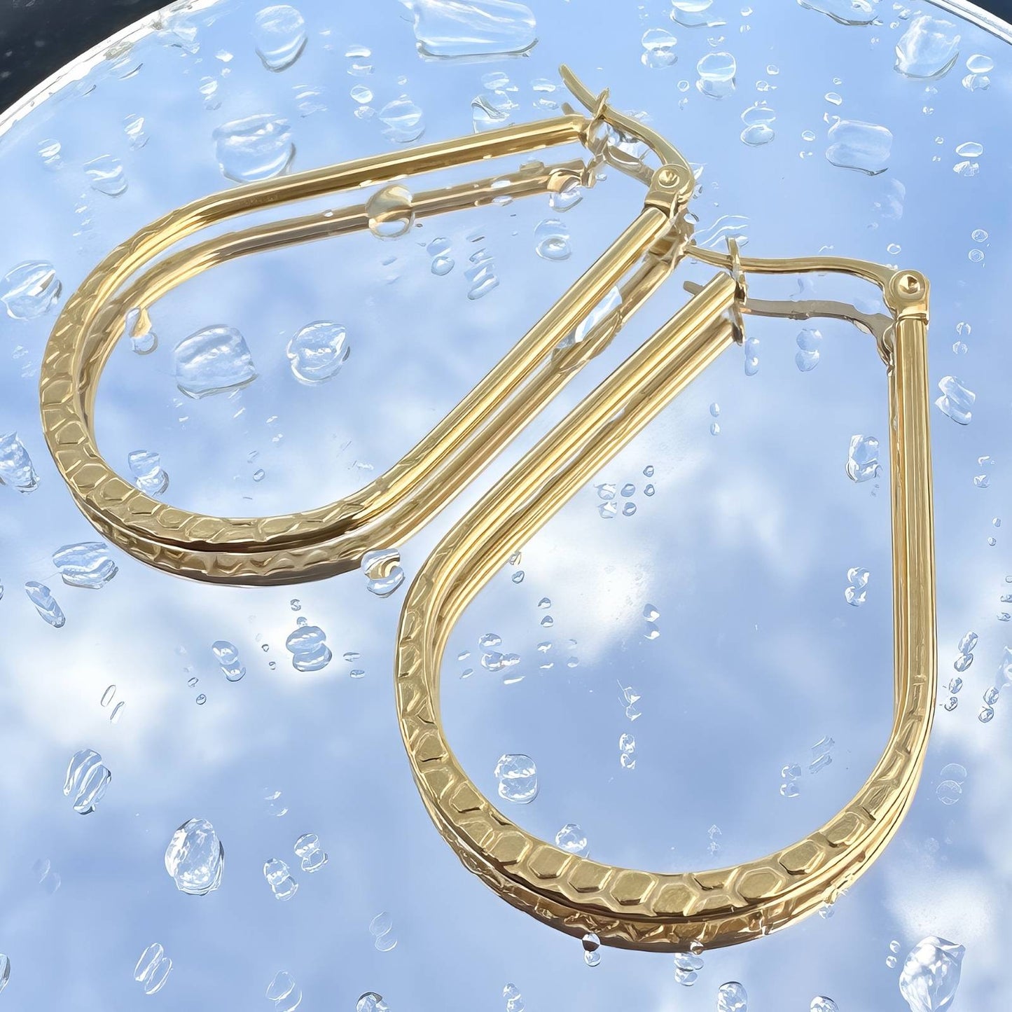 18K gold plated Stainless steel earrings
