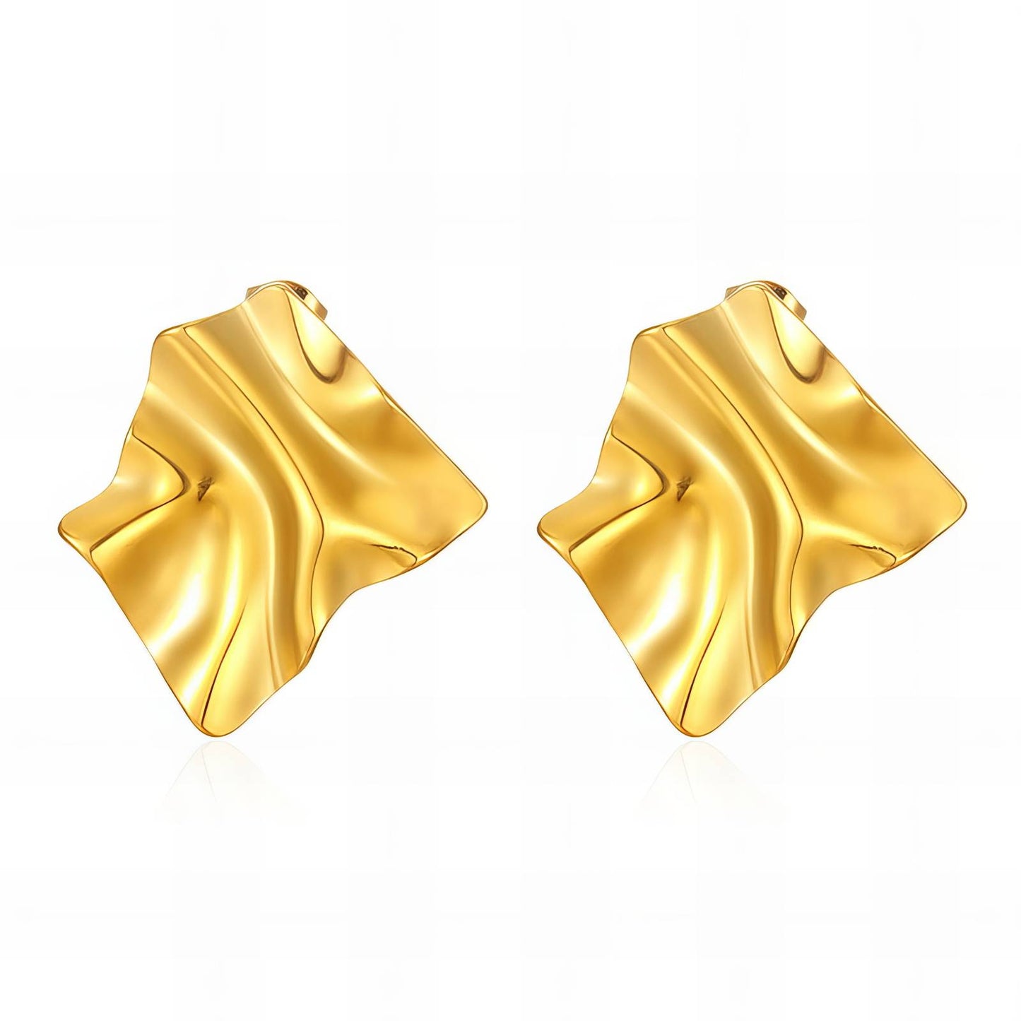 18K gold plated Stainless steel earrings