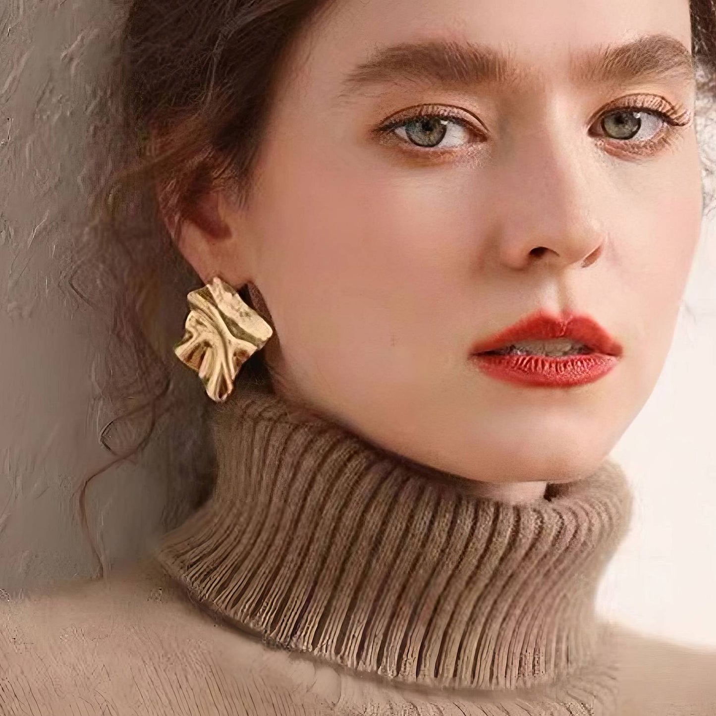 18K gold plated Stainless steel earrings