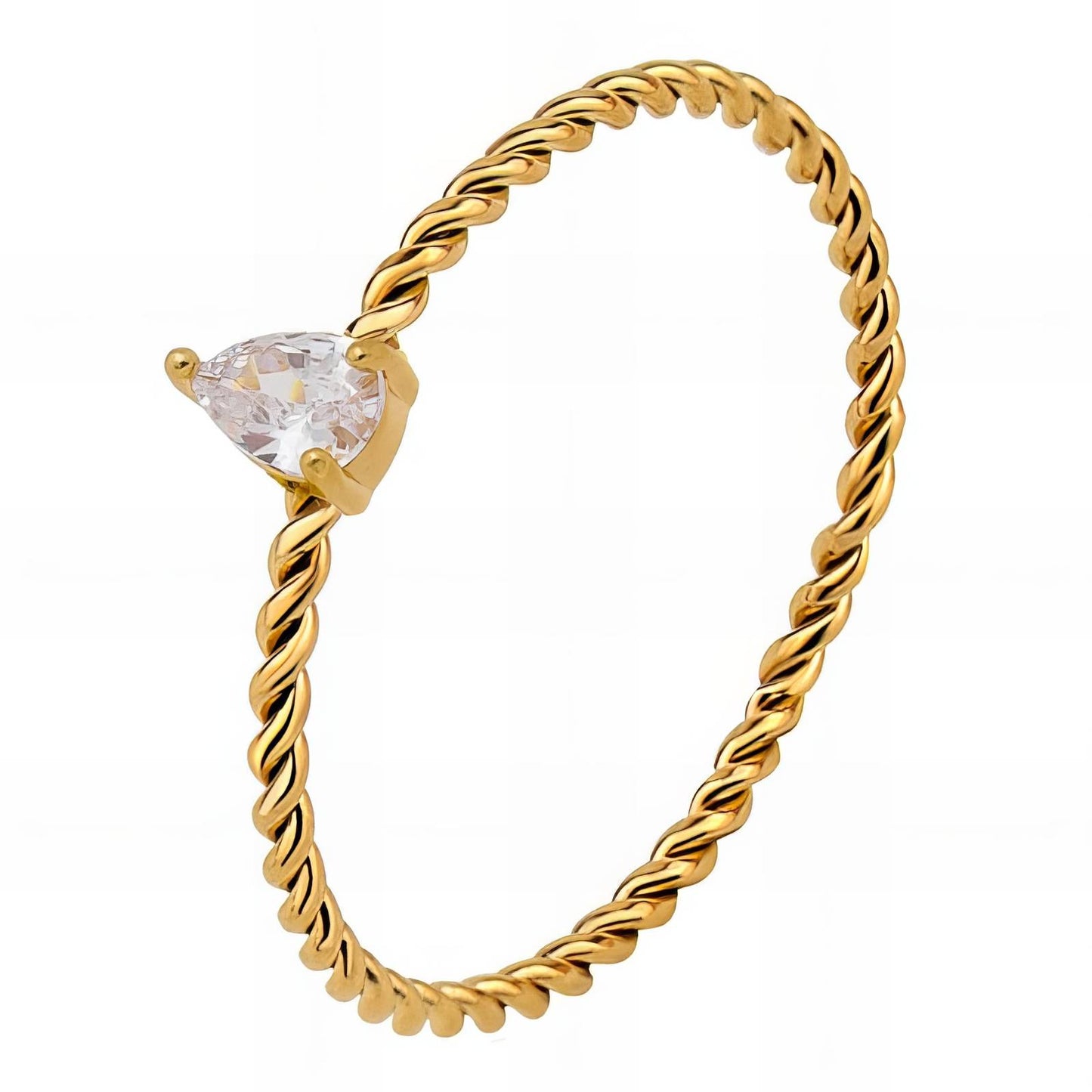 18K gold plated Stainless steel finger ring