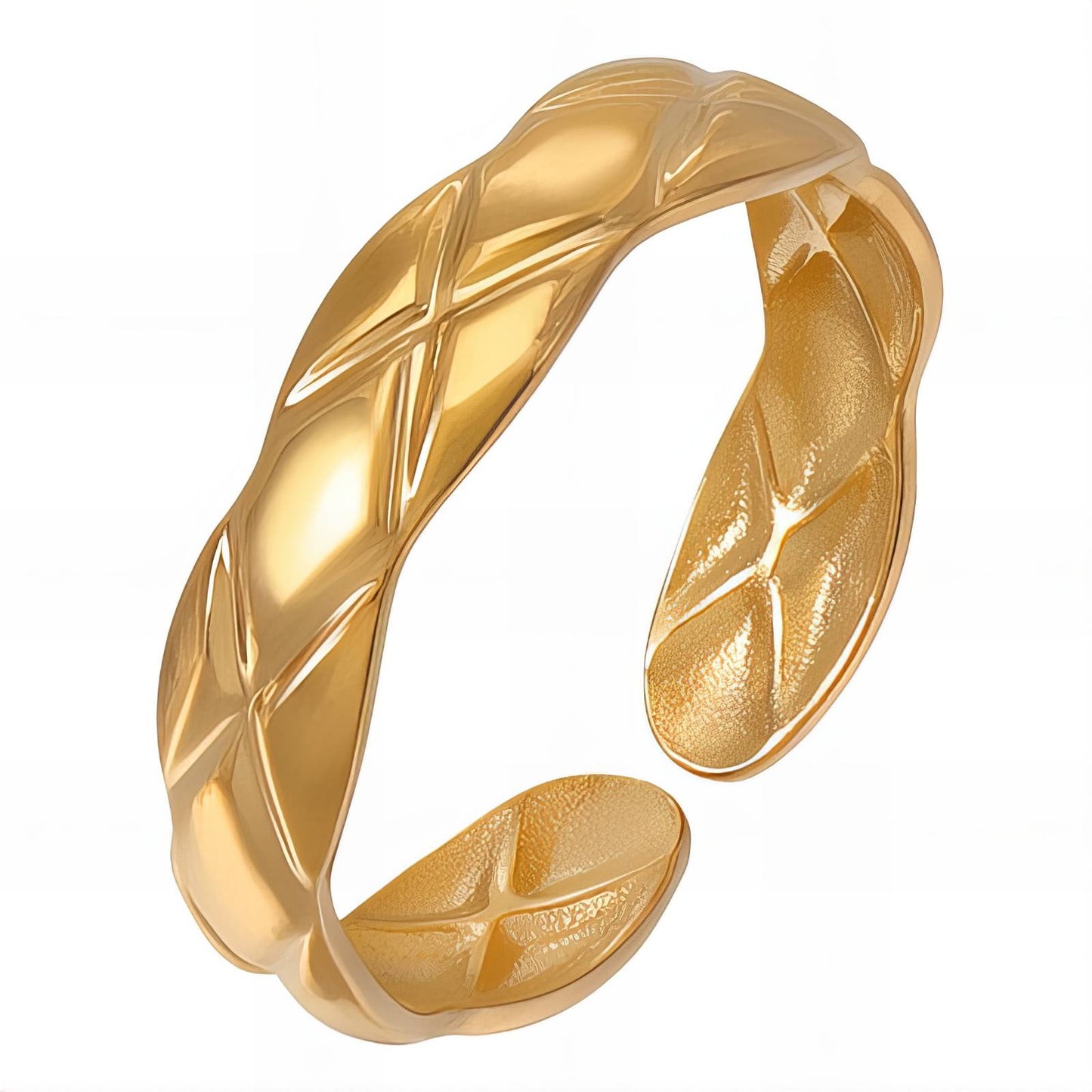 18K gold plated Stainless steel finger ring
