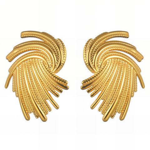 18K gold plated Stainless steel earrings