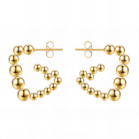 18K gold plated Stainless steel earrings