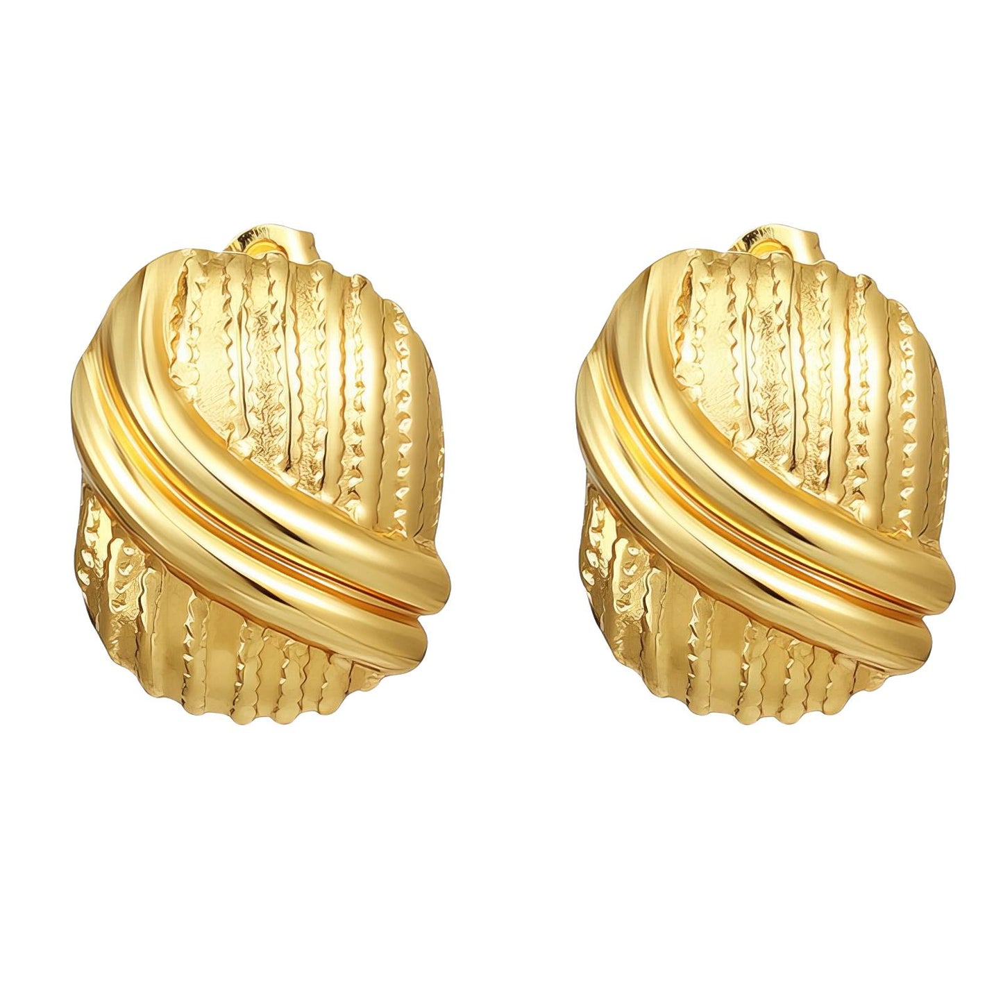 18K gold plated Stainless steel earrings