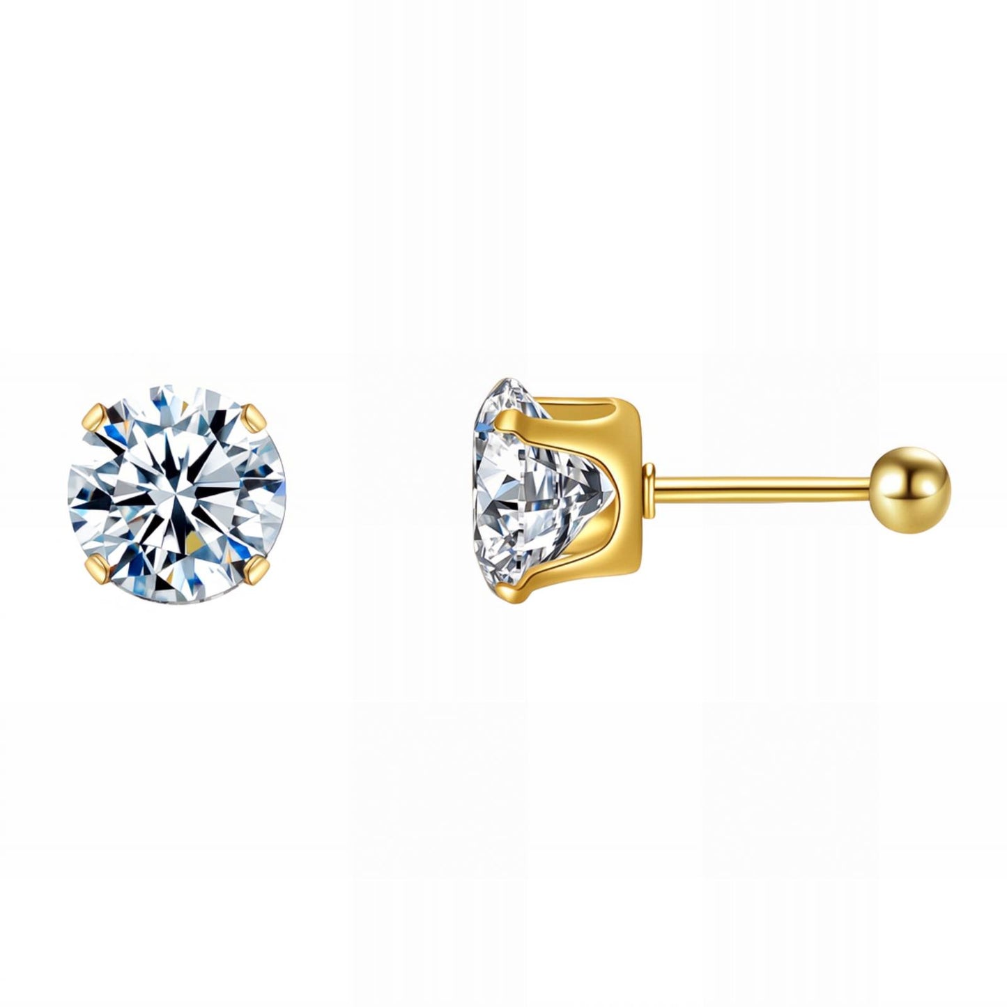 18K gold plated Stainless steel earrings