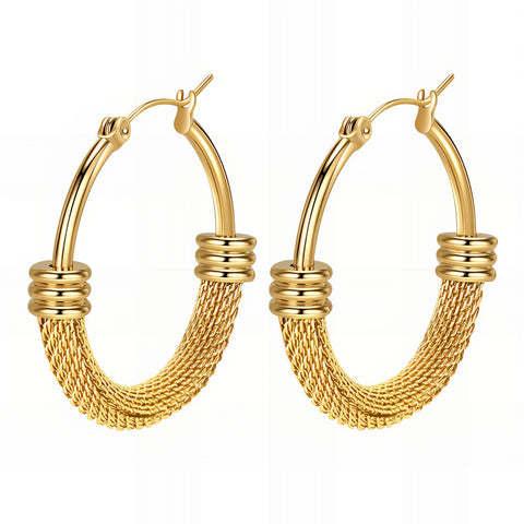 18K gold plated Stainless steel earrings