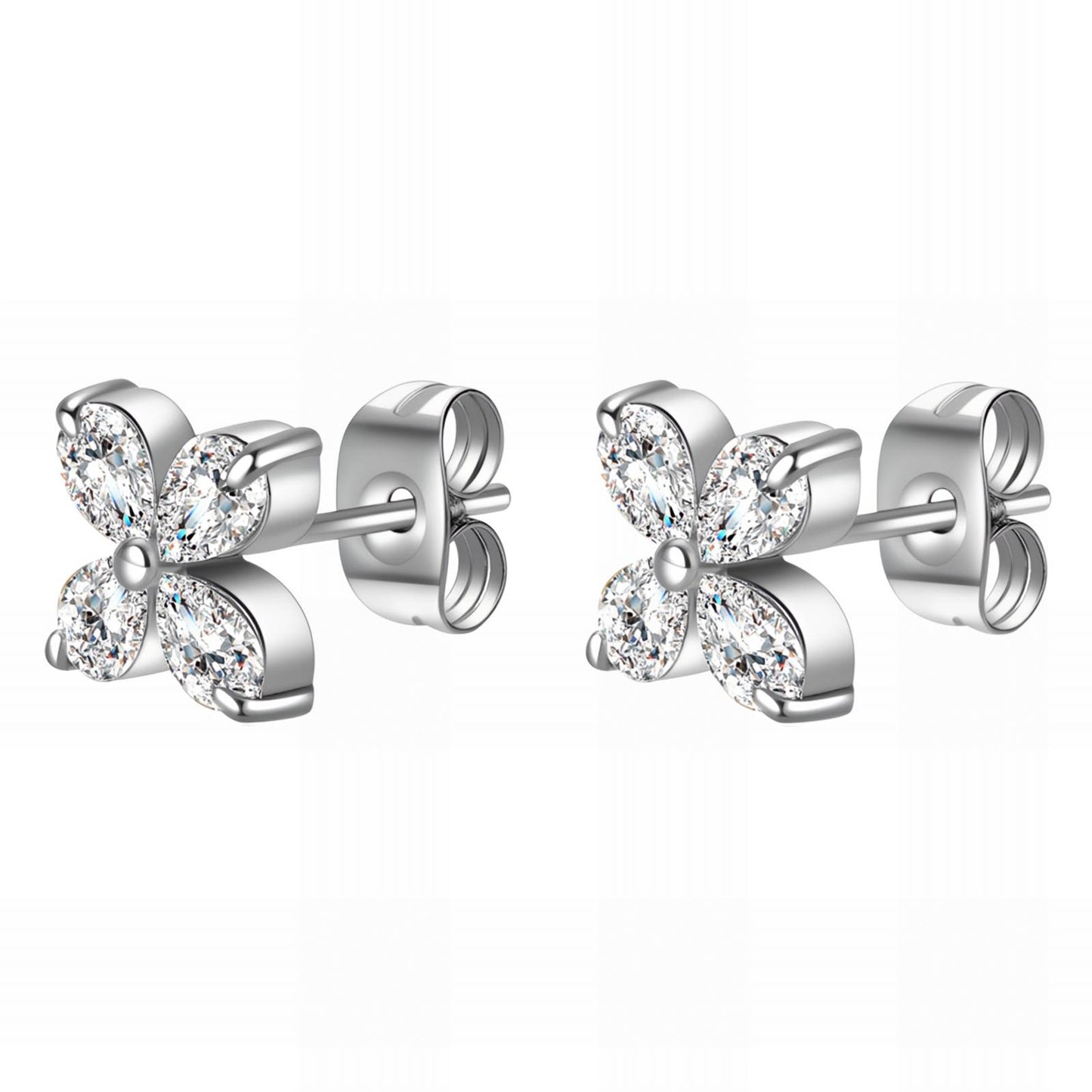 Stainless steel Flower earrings
