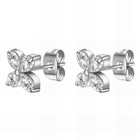 Stainless steel Flower earrings