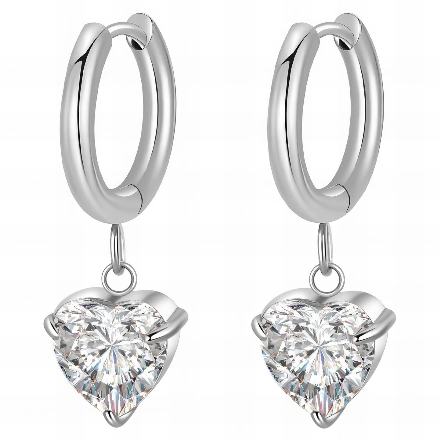 Stainless steel Heart earrings