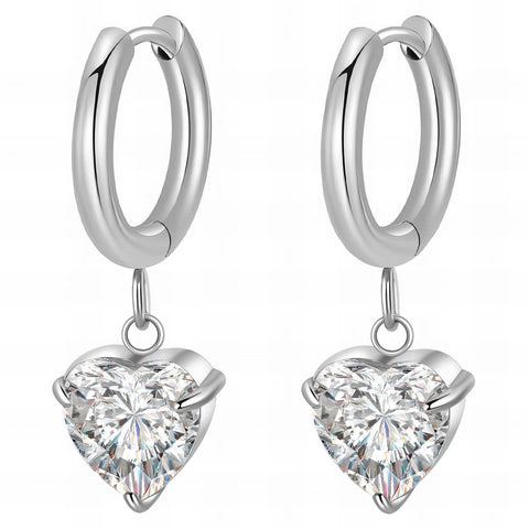 Stainless steel Heart earrings