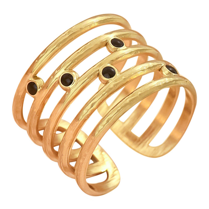 18K gold plated Stainless steel finger ring