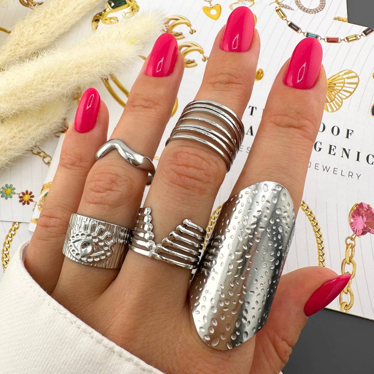 Stainless steel finger ring