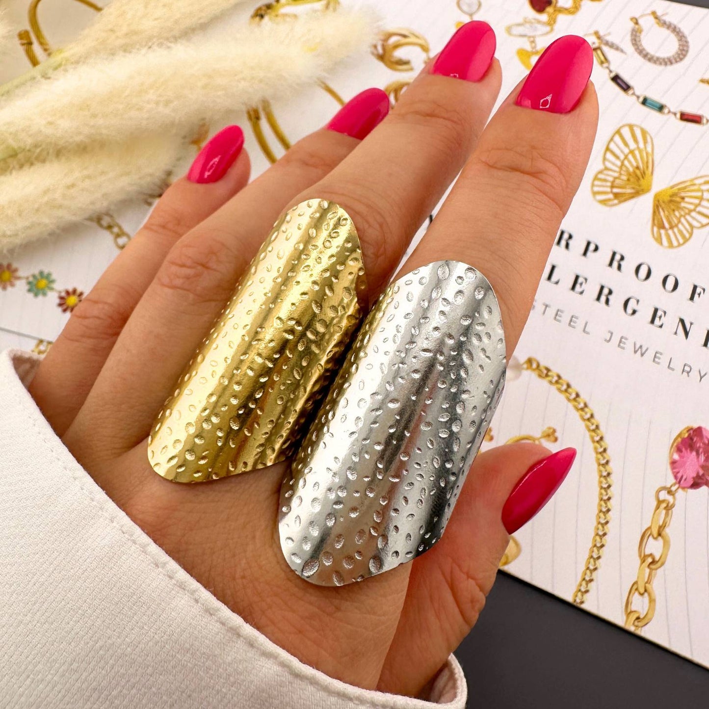 18K gold plated Stainless steel finger ring