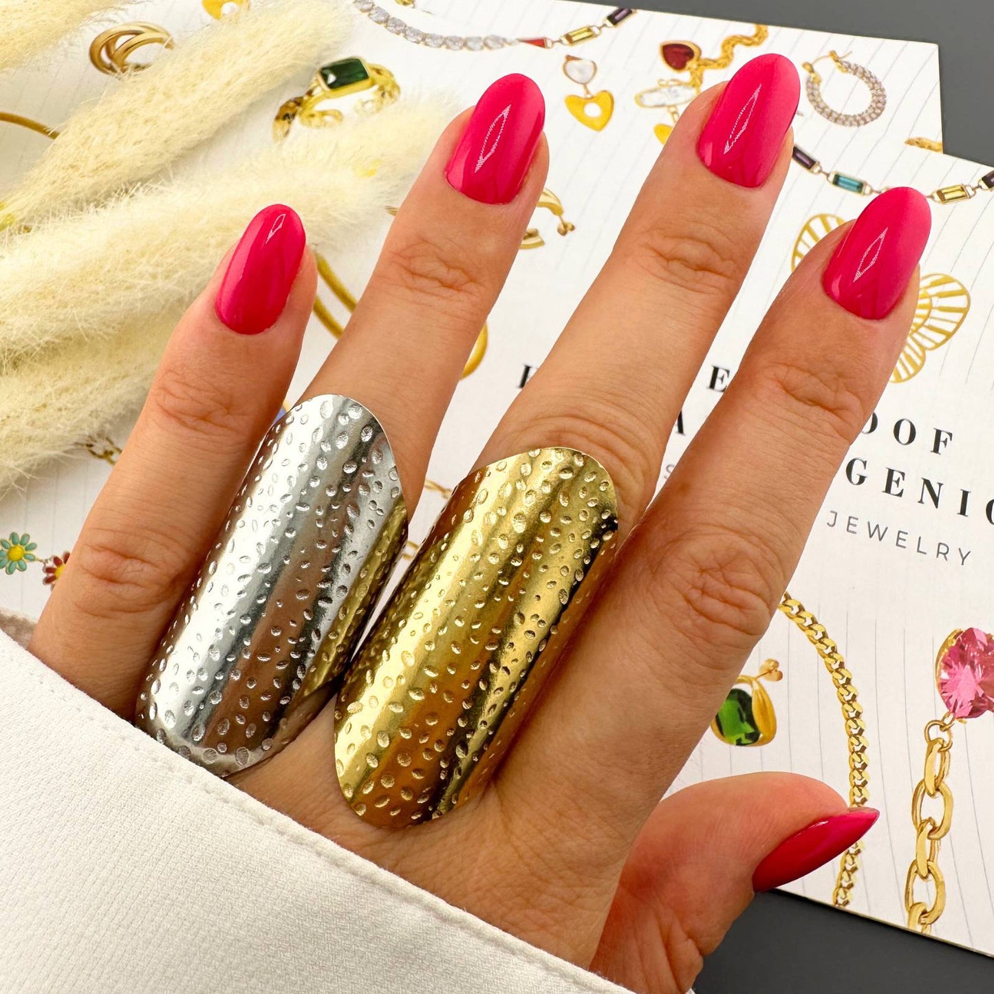 18K gold plated Stainless steel finger ring