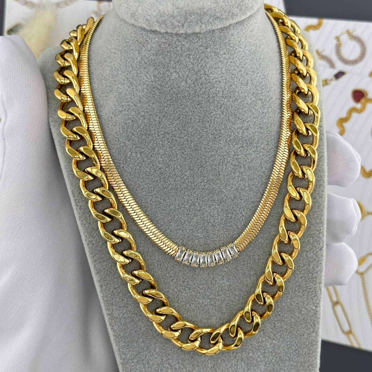 18K gold plated Stainless steel necklace