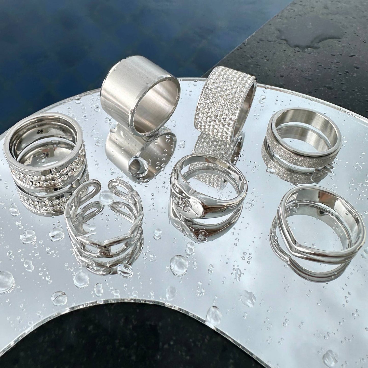 Stainless steel finger ring
