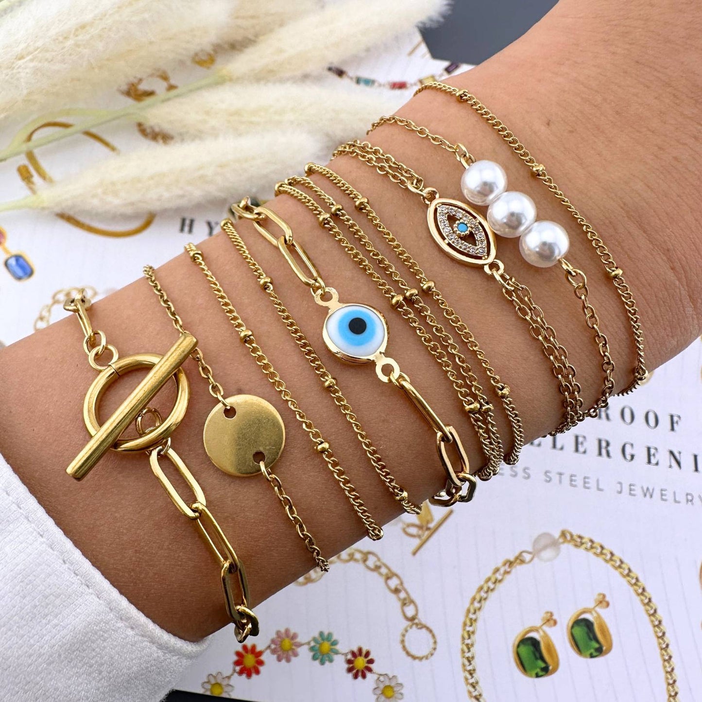 18K gold plated Stainless steel bracelet