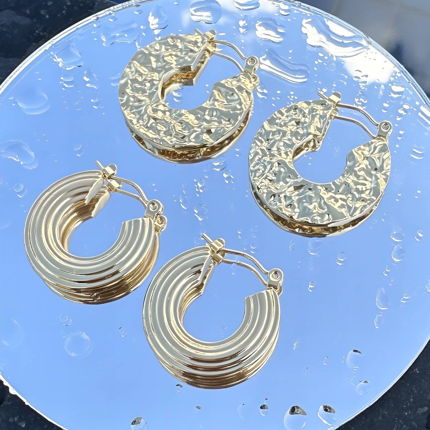 18K gold plated Stainless steel earrings