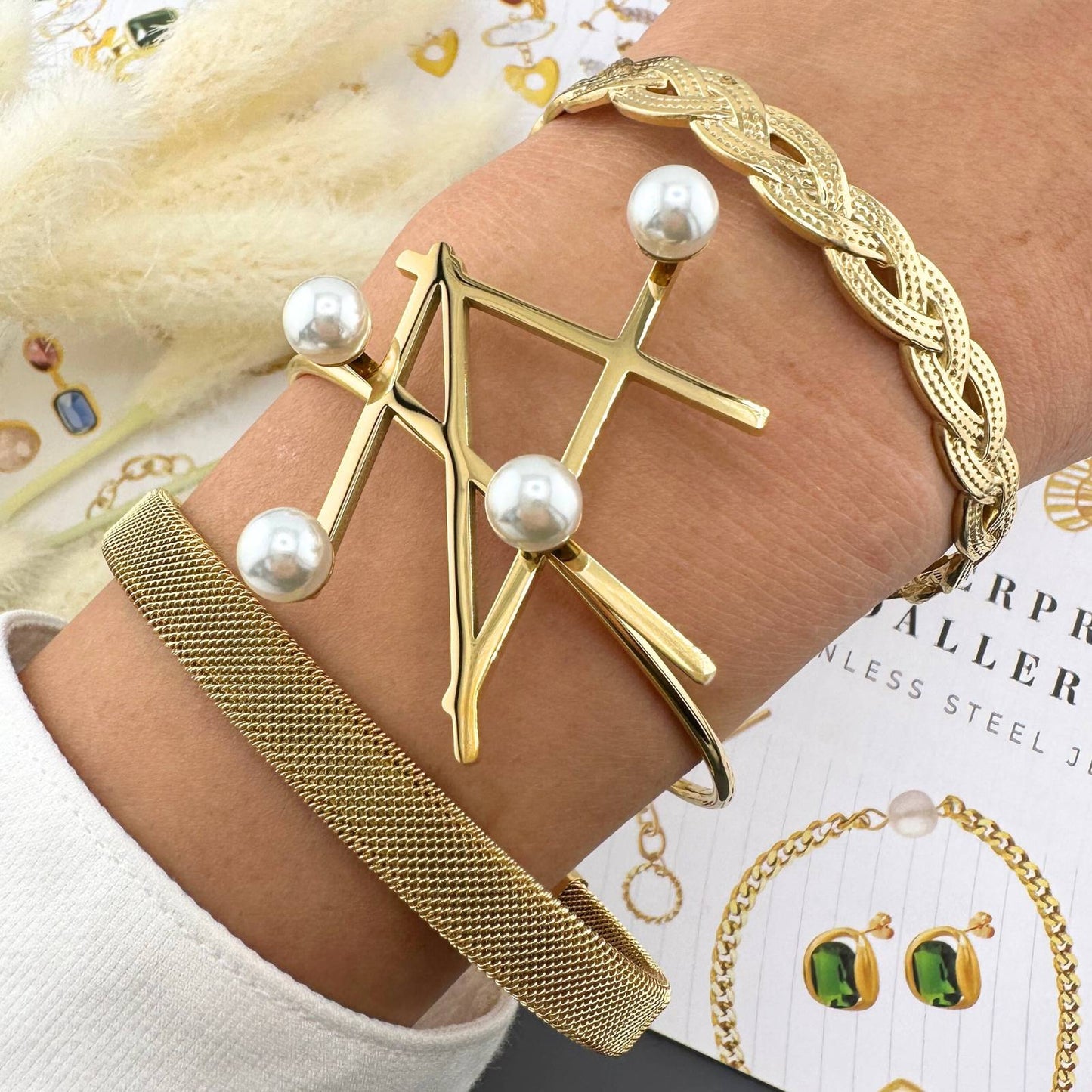 18K gold plated Stainless steel bracelet