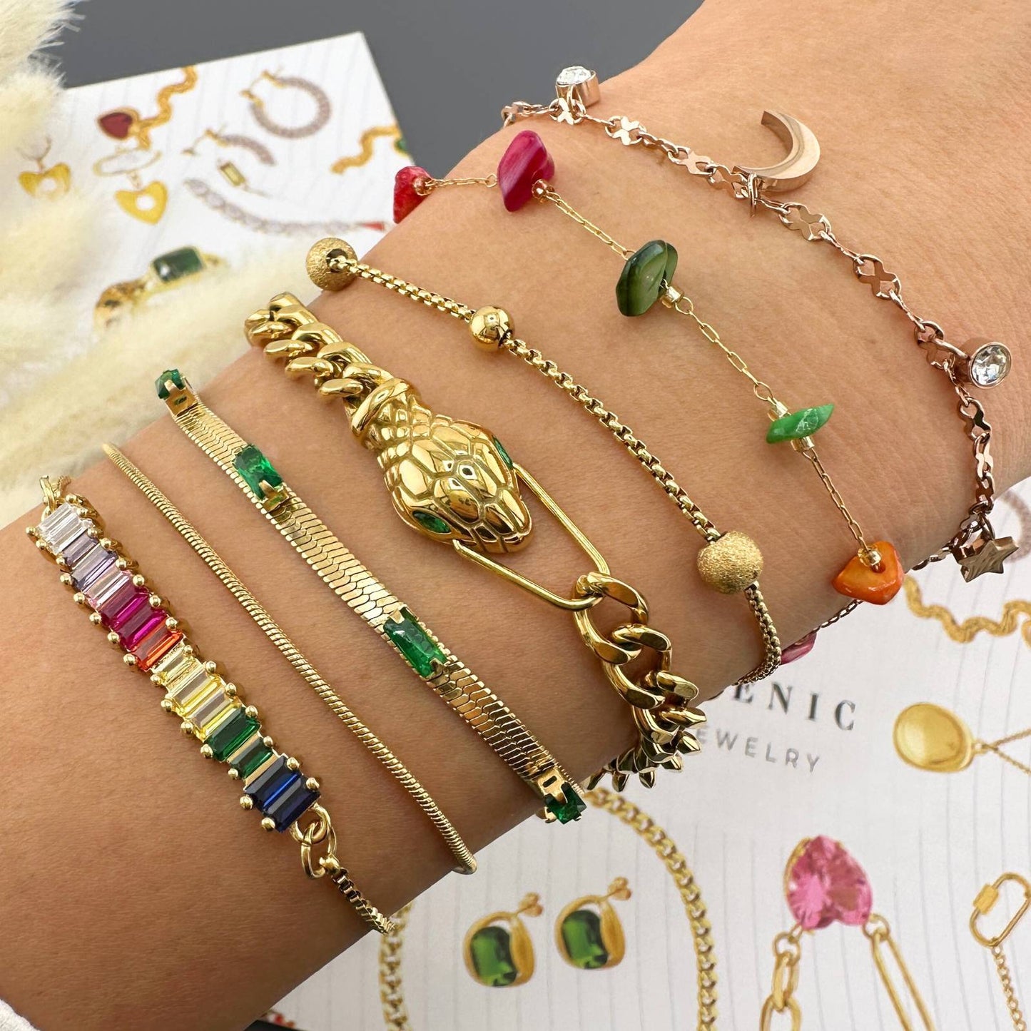 18K gold plated Stainless steel bracelet