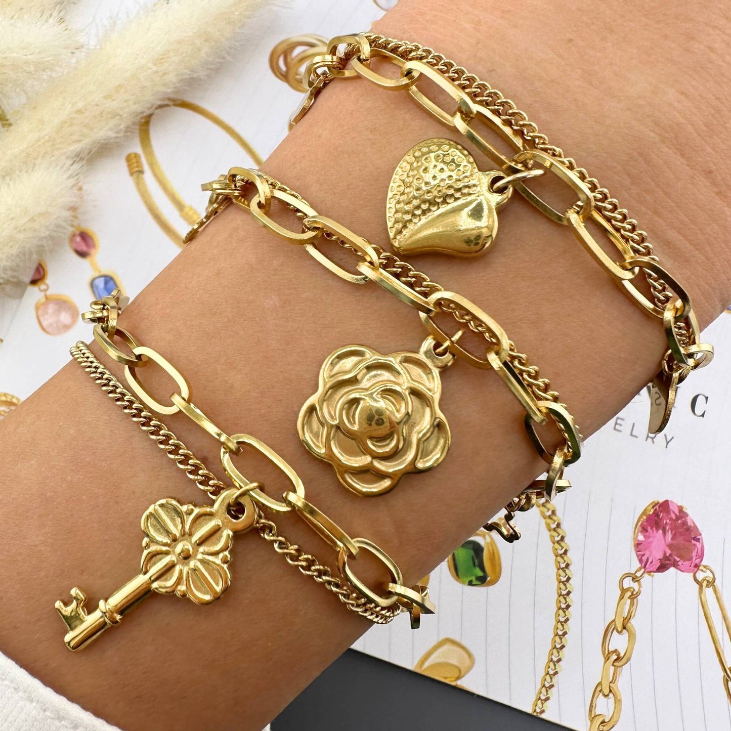18K gold plated Stainless steel bracelet