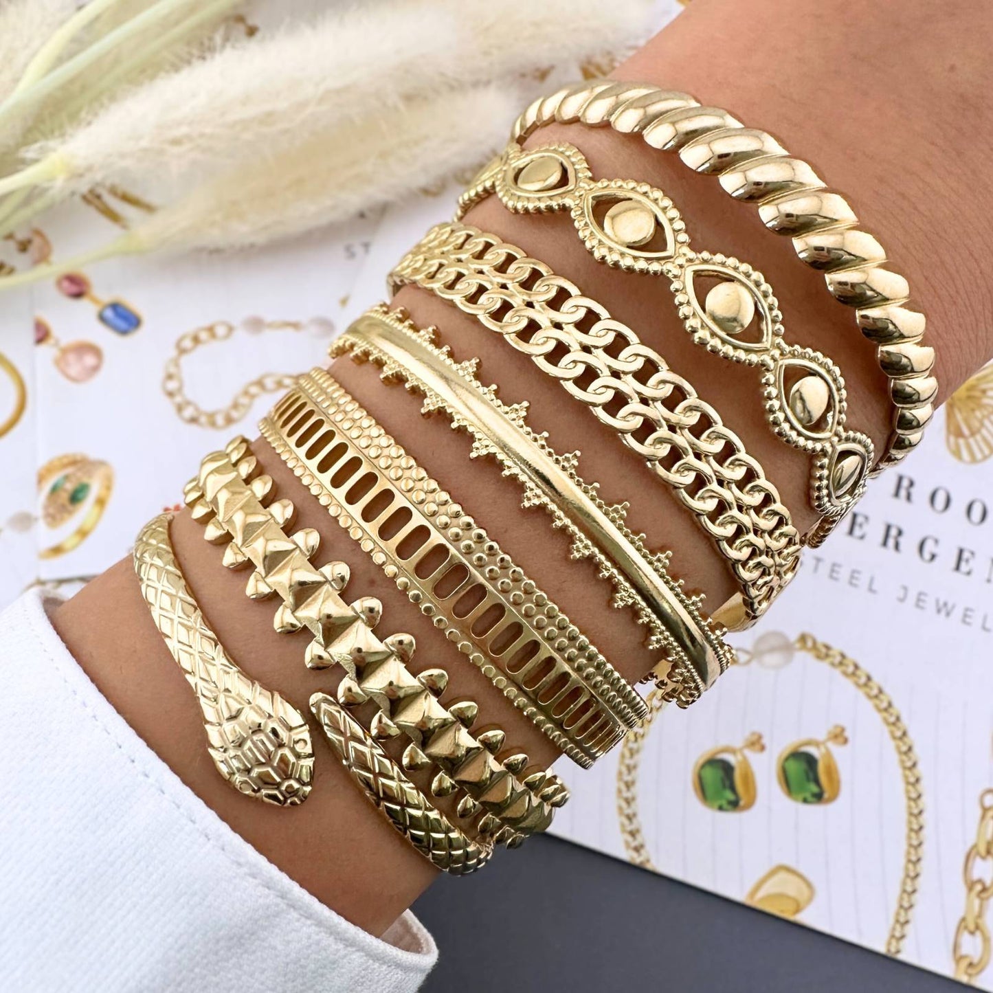18K gold plated Stainless steel bracelet