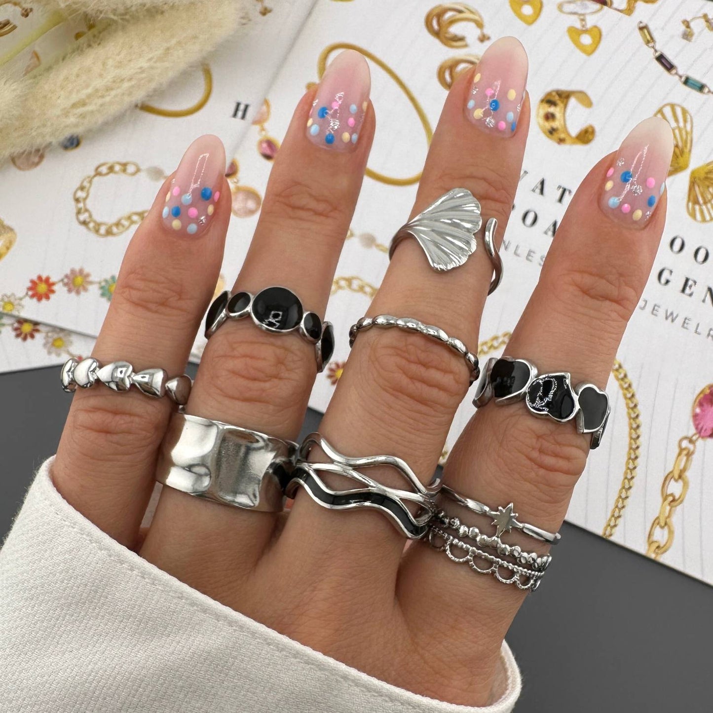 Stainless steel finger ring