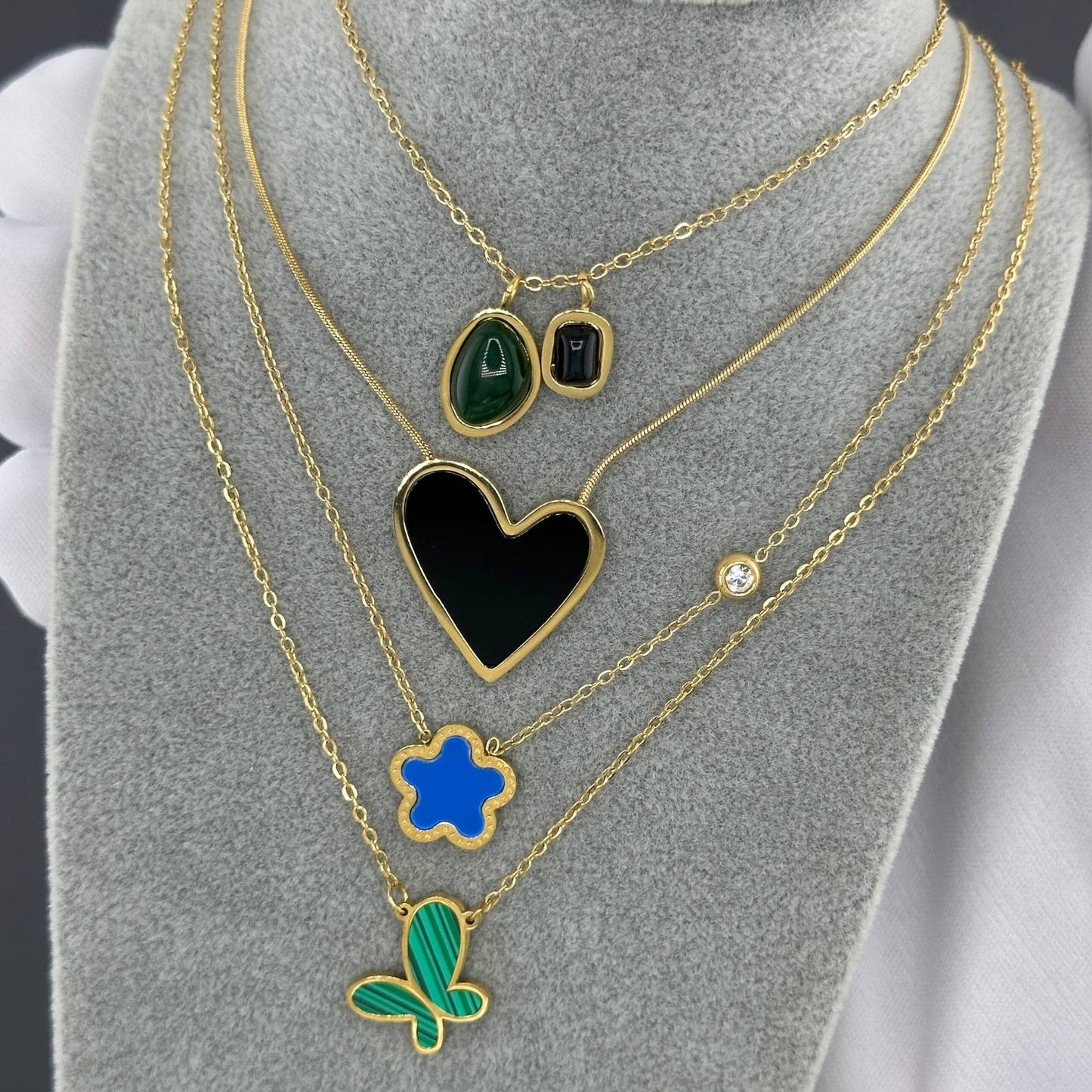 18K gold plated Stainless steel  Butterfly necklace