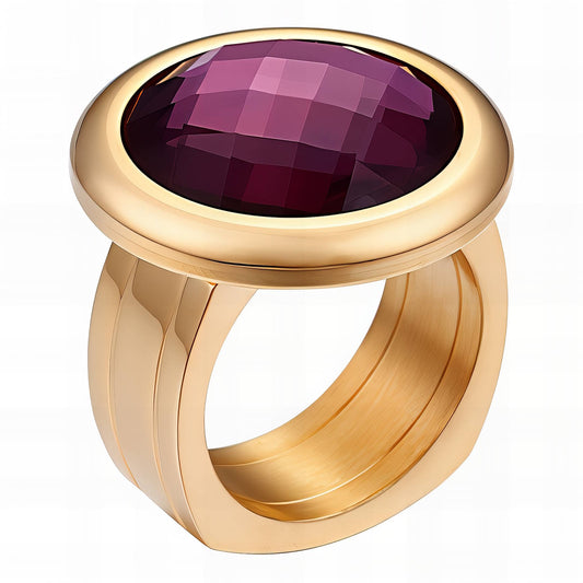 18K gold plated Stainless steel finger ring