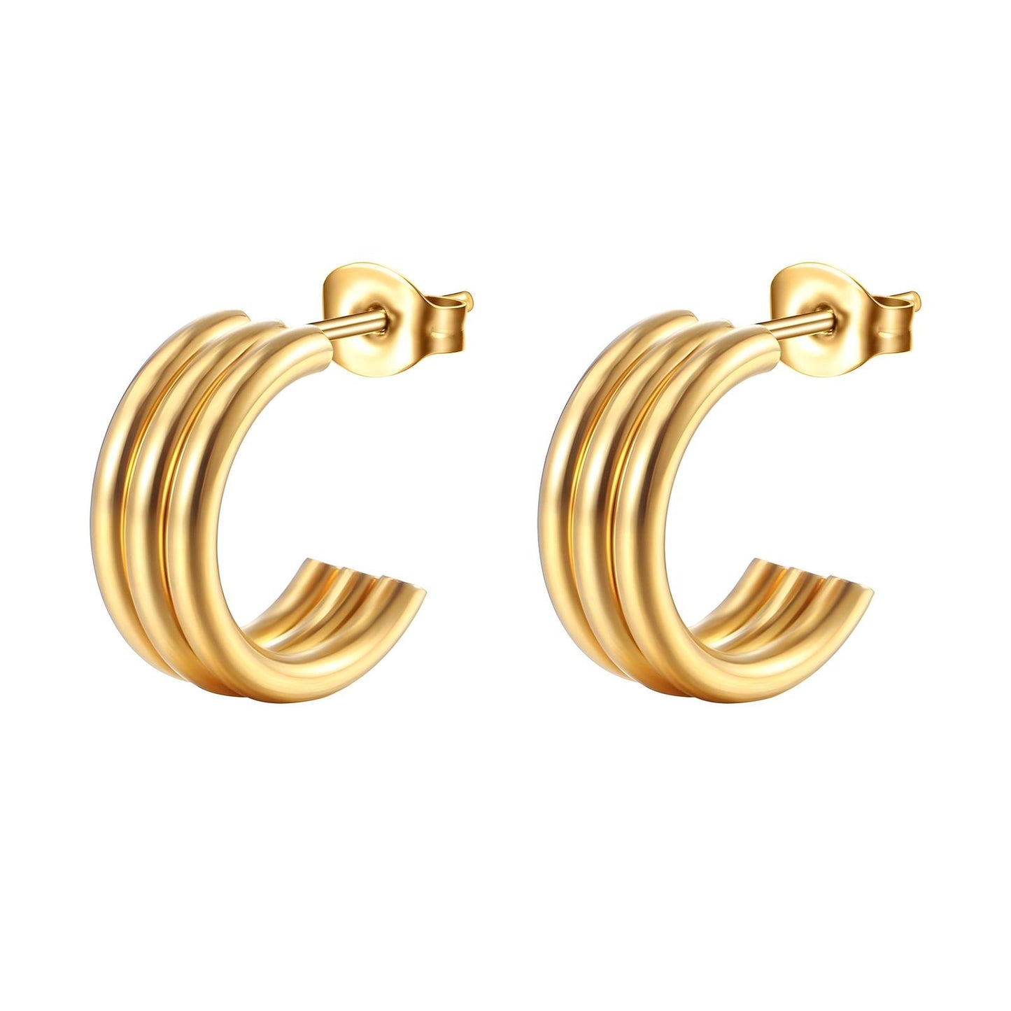 18K gold plated Stainless steel earrings