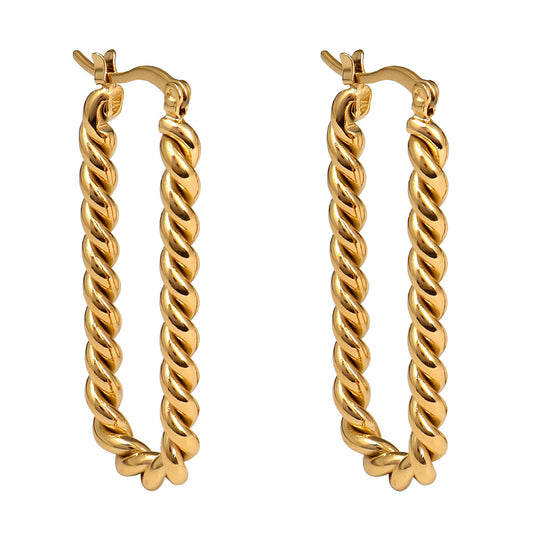 18K gold plated Stainless steel earrings