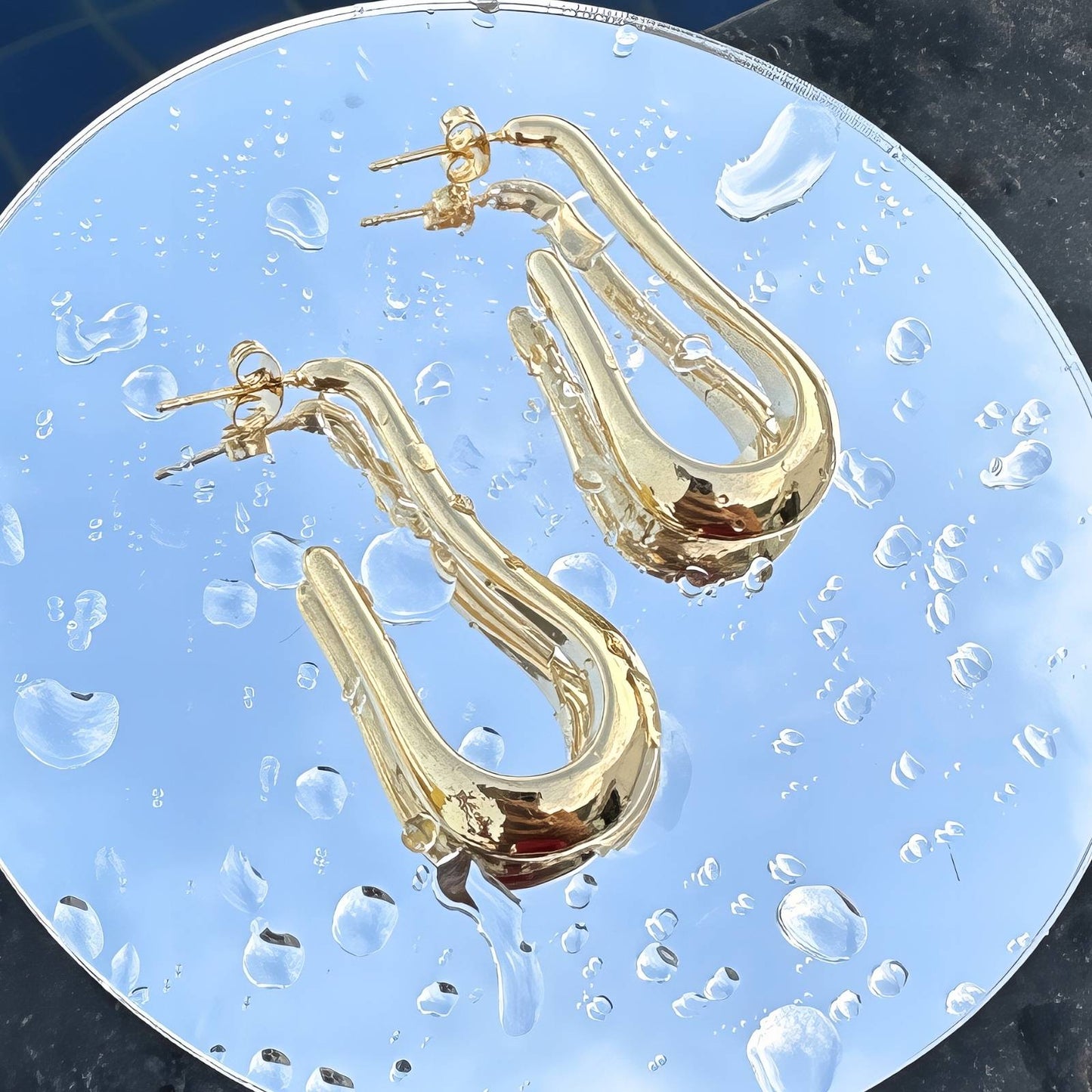 18K gold plated Stainless steel earrings