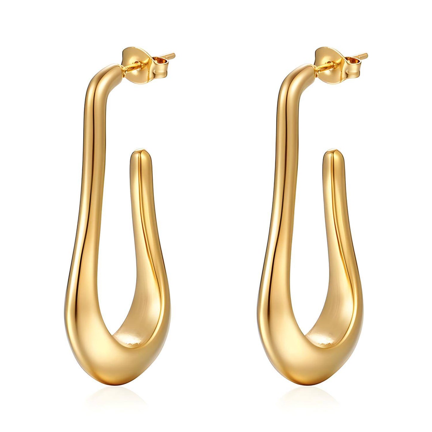18K gold plated Stainless steel earrings