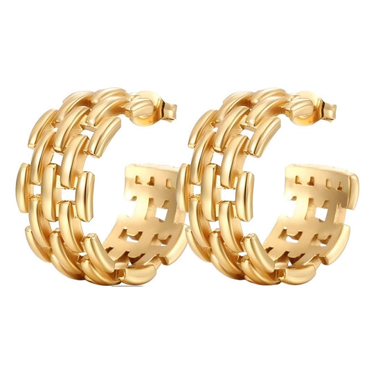18K gold plated Stainless steel earrings