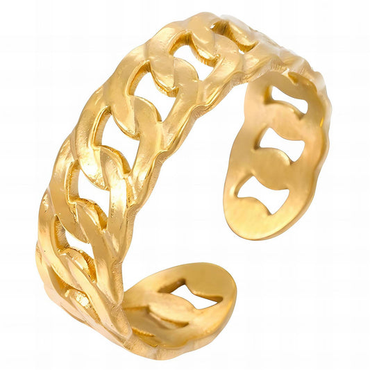 18K gold plated Stainless steel finger ring