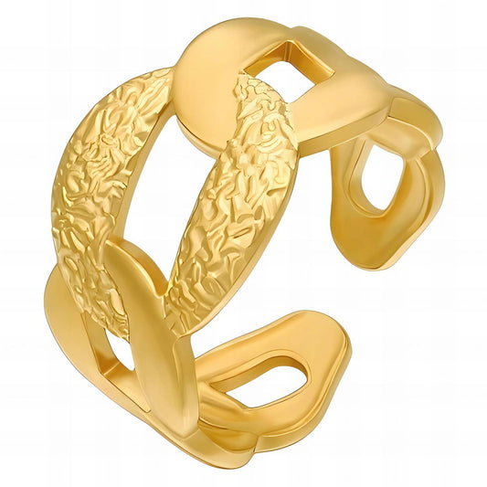18K gold plated Stainless steel finger ring